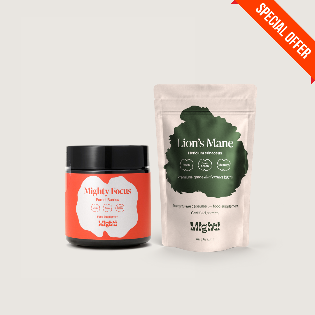 Augustikuu eripakkumine: Lion's Mane ja Mighty Focus kombo