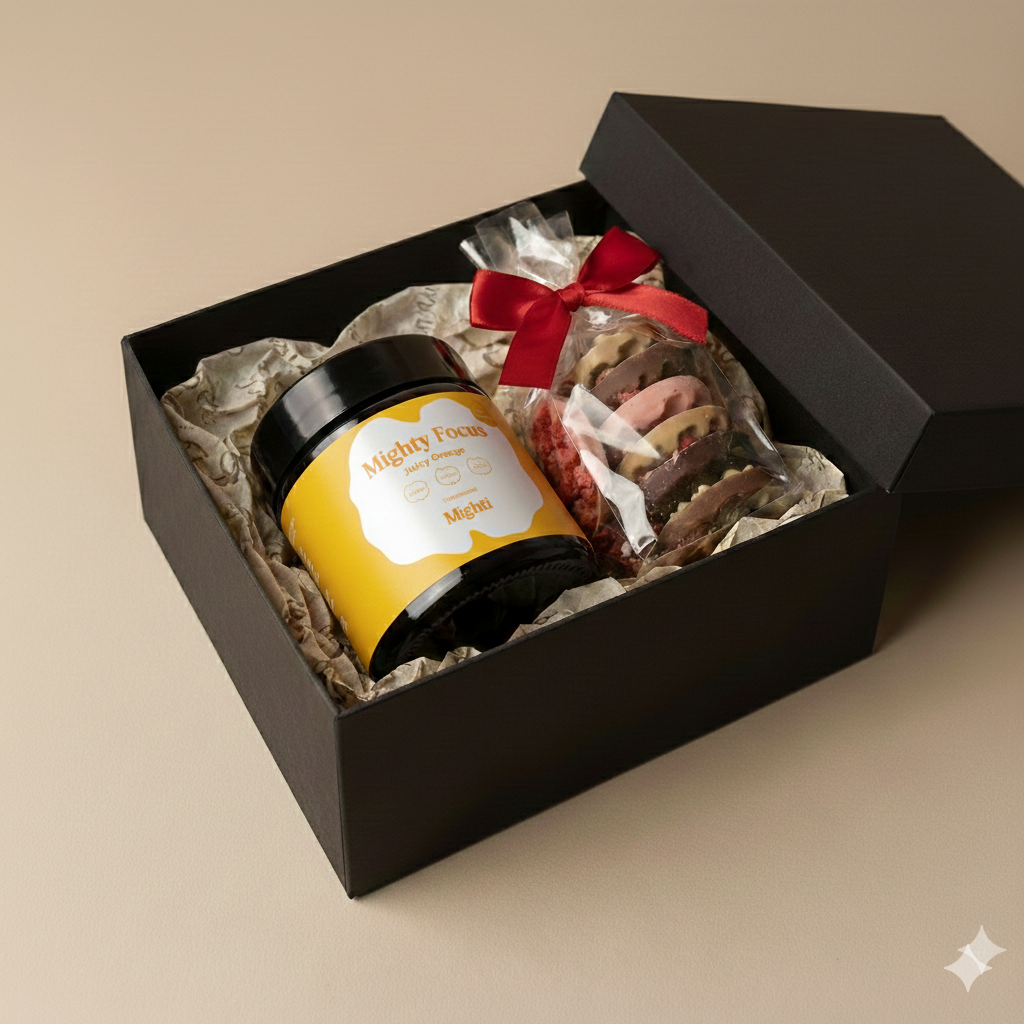 Kinkepakk: Terav fookus ja magus hetk iseendale (Apelsinimaitse)